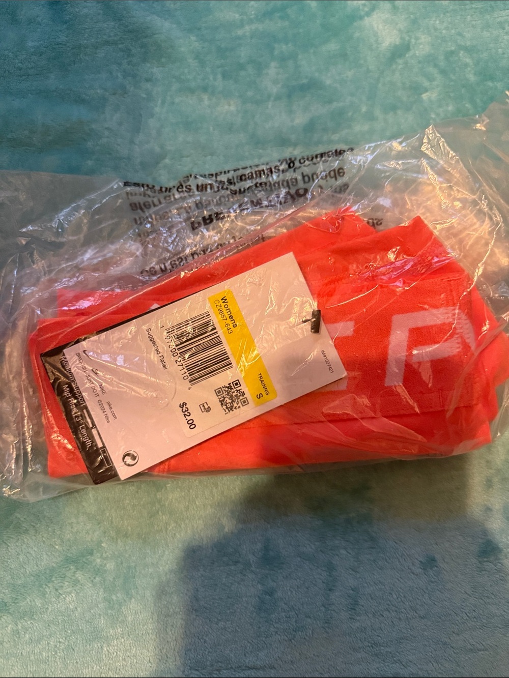 Nike Women's 3” Orange Athletic spandex